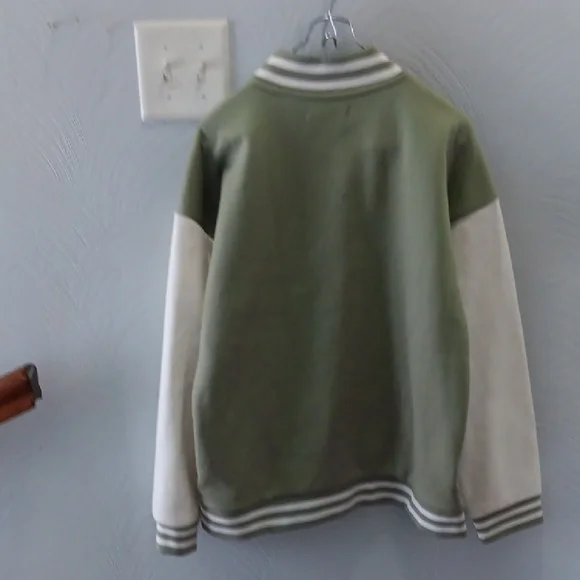 Youth Varsity Jacket with Smiley Patch EUC - Picture 5 of 6